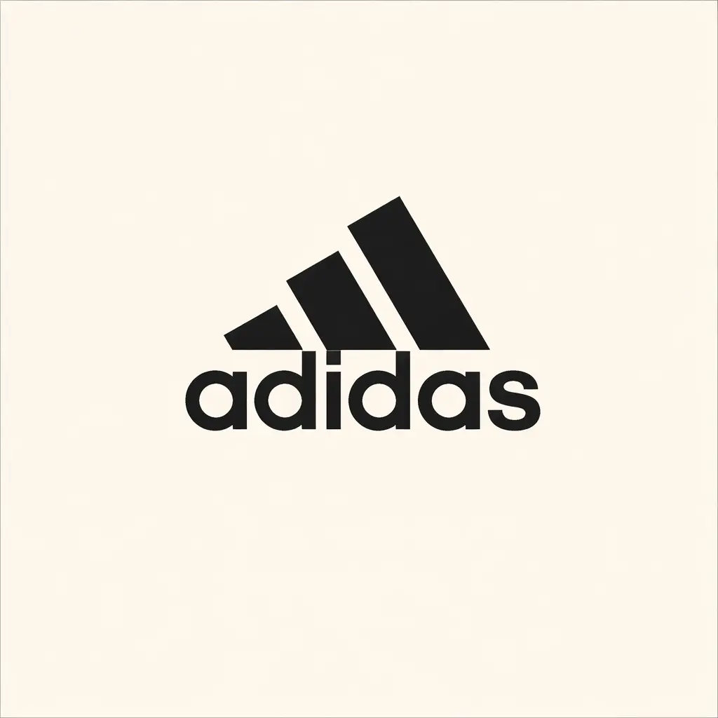 Adidas company logo&mdash;classic athletic and performance footwear.